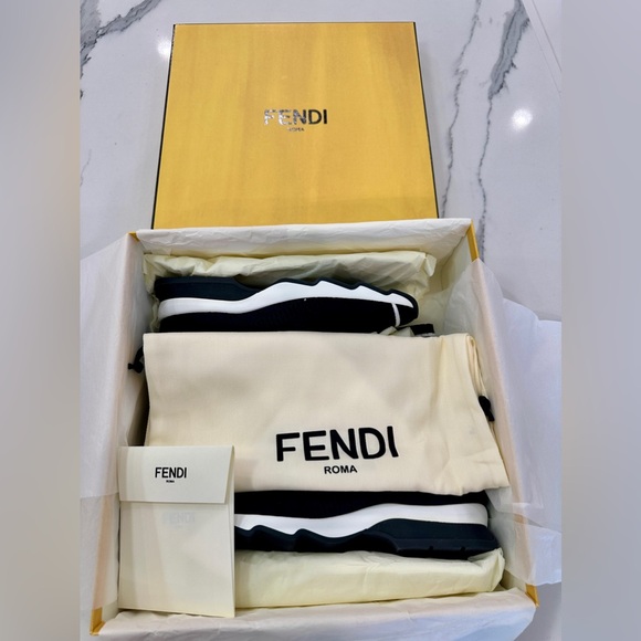Fendi Sock Knit Sneaker Booties - Picture 8 of 9